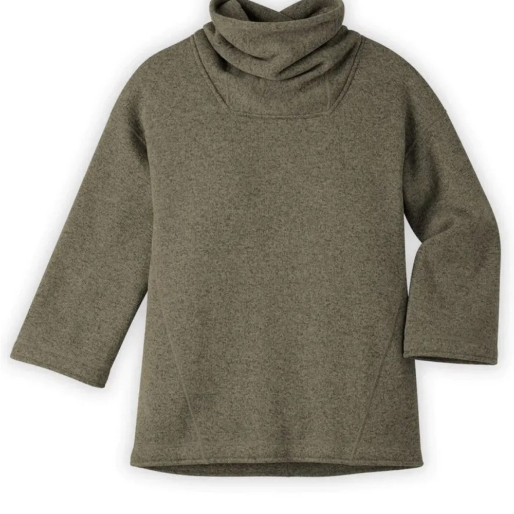 STIO Sweetwater Pullover Sweater Fleece Cowl  Mist Women’s Sz M Medium